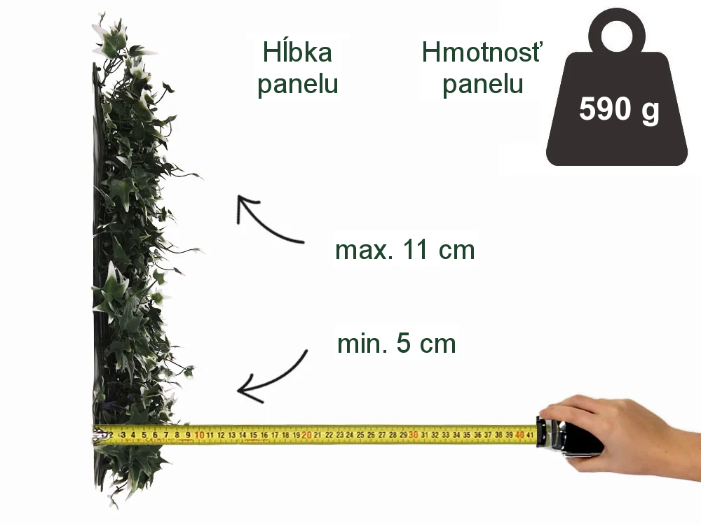 Hedera mini VG, dielec 50 x 50 cm
