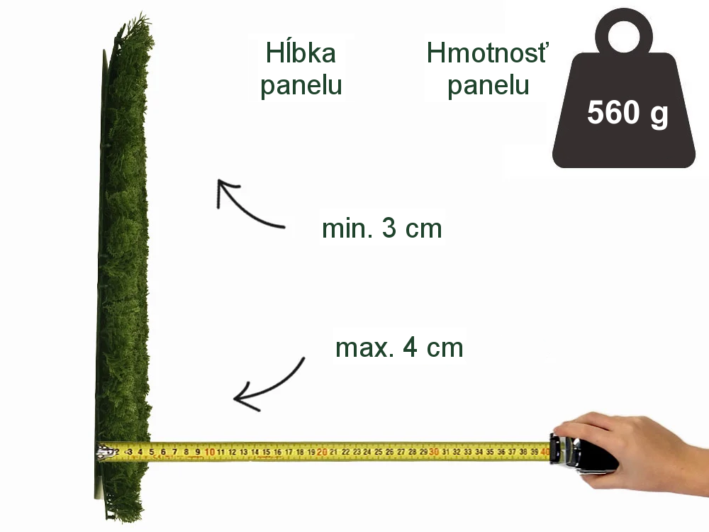 Moss dark green, dielec 50 x 50 cm