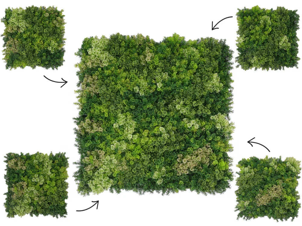 Moss coral mix 2, dielec 50 x 50 cm