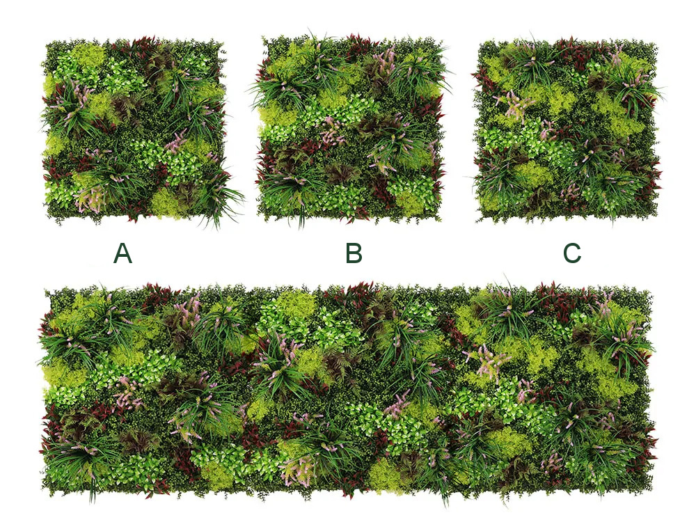 WALL GREEN Heather moss plant, dielec 100 x 100 cm