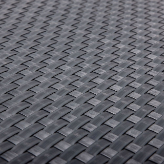Umelý ratan - oceľovo šedá, balenie 1,1x20m