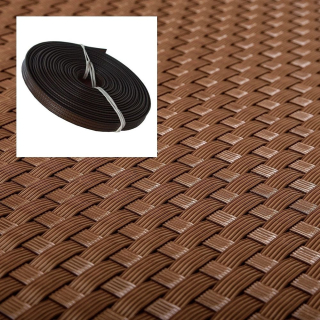 Ratanový opravný pásik - hnedá, 10m
