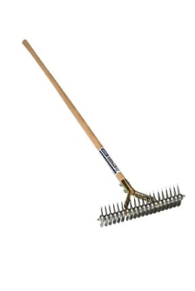 Vertikutačné hrable 15" s drevenou násadou