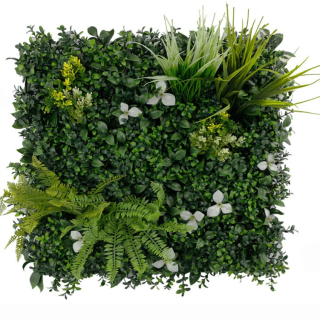 MINI WALL GREEN orchid and fern, dielec 50 x 50 cm