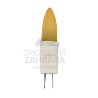 LED žiarovka, patice G4, 1 W, efekt sviečky