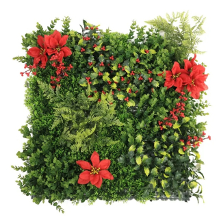 MINI WALL GREEN Christmas star, dielec 50 x 50 cm